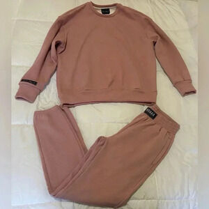 Women's Pink Sweater Set
